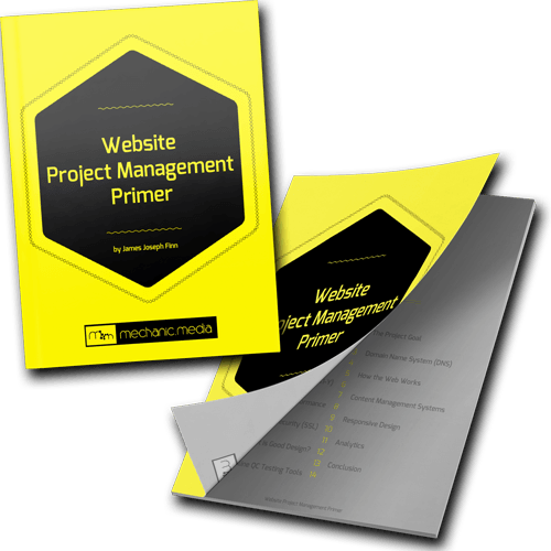 Front cover of the book by James Joseph Finn, the Website Project Management Primer